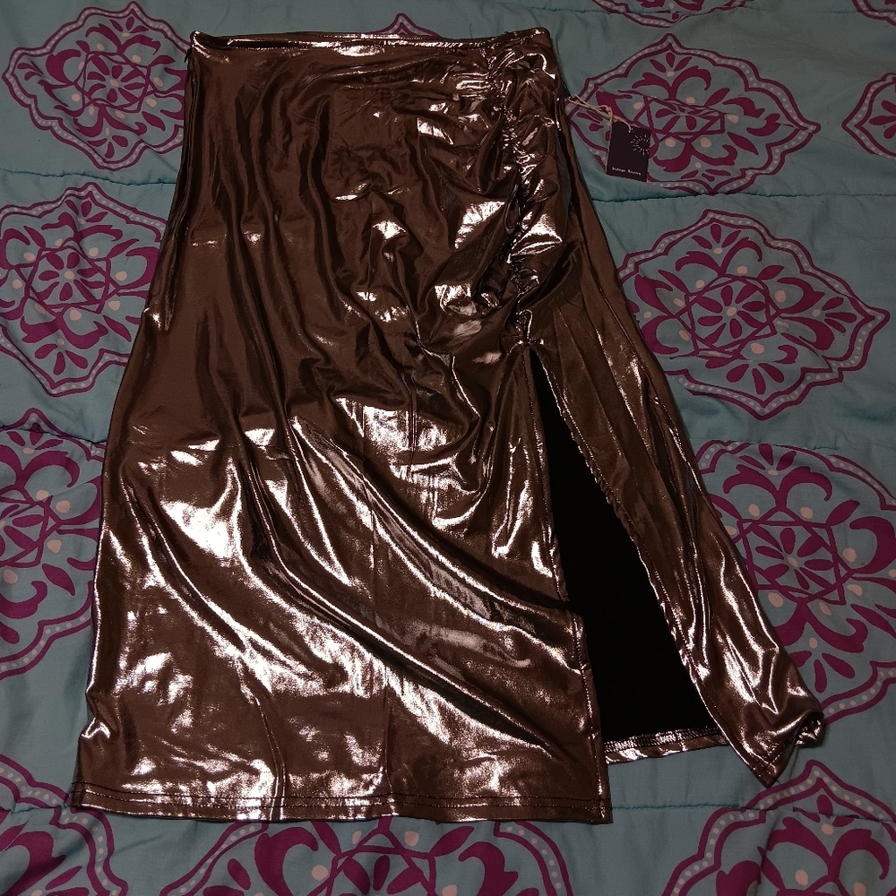 Indigo rising 🎃 women's metallic party skirt Large